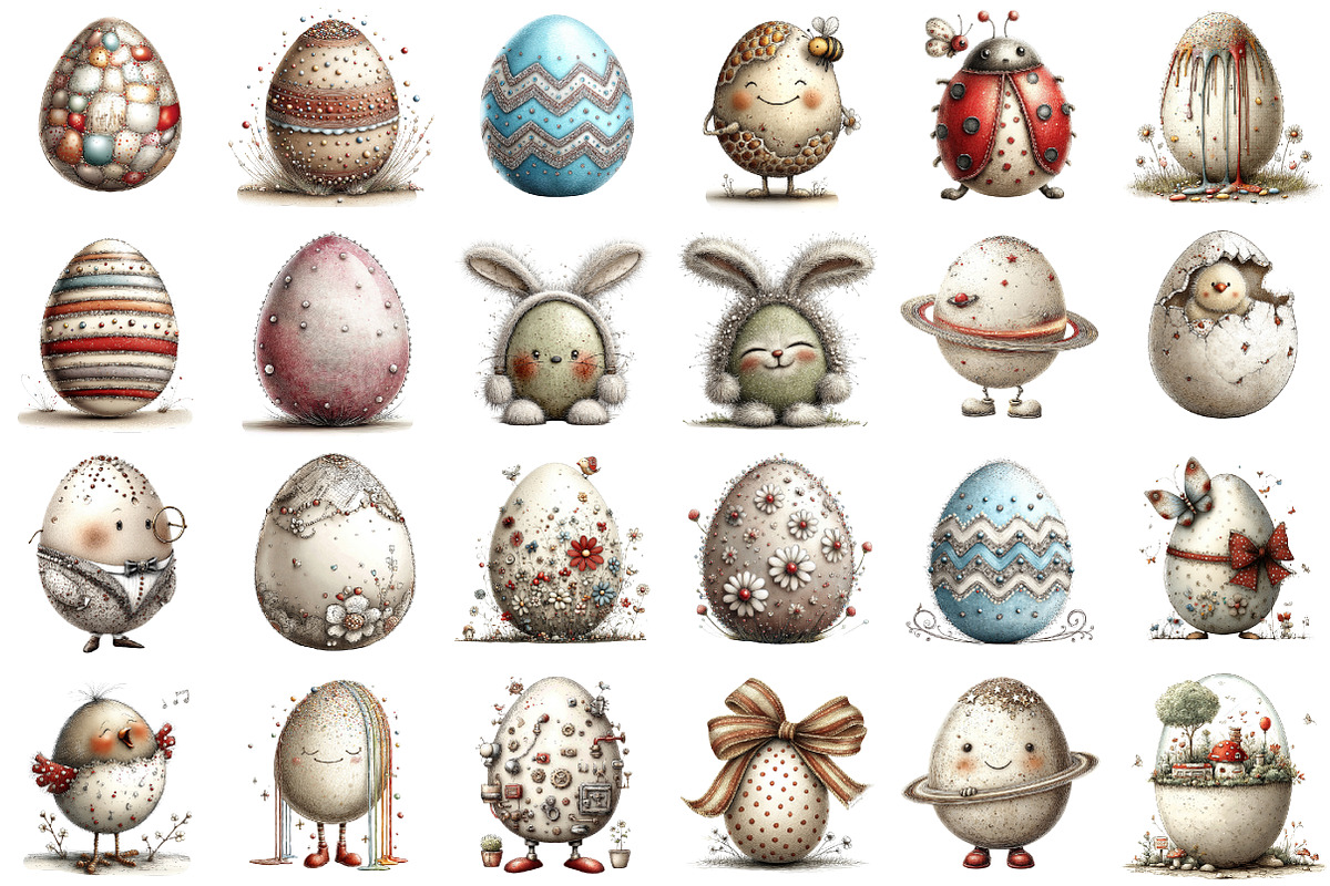 Happy Easter Egg Clipart, an Illustration by designcity5 (Photo 2 of 5)
