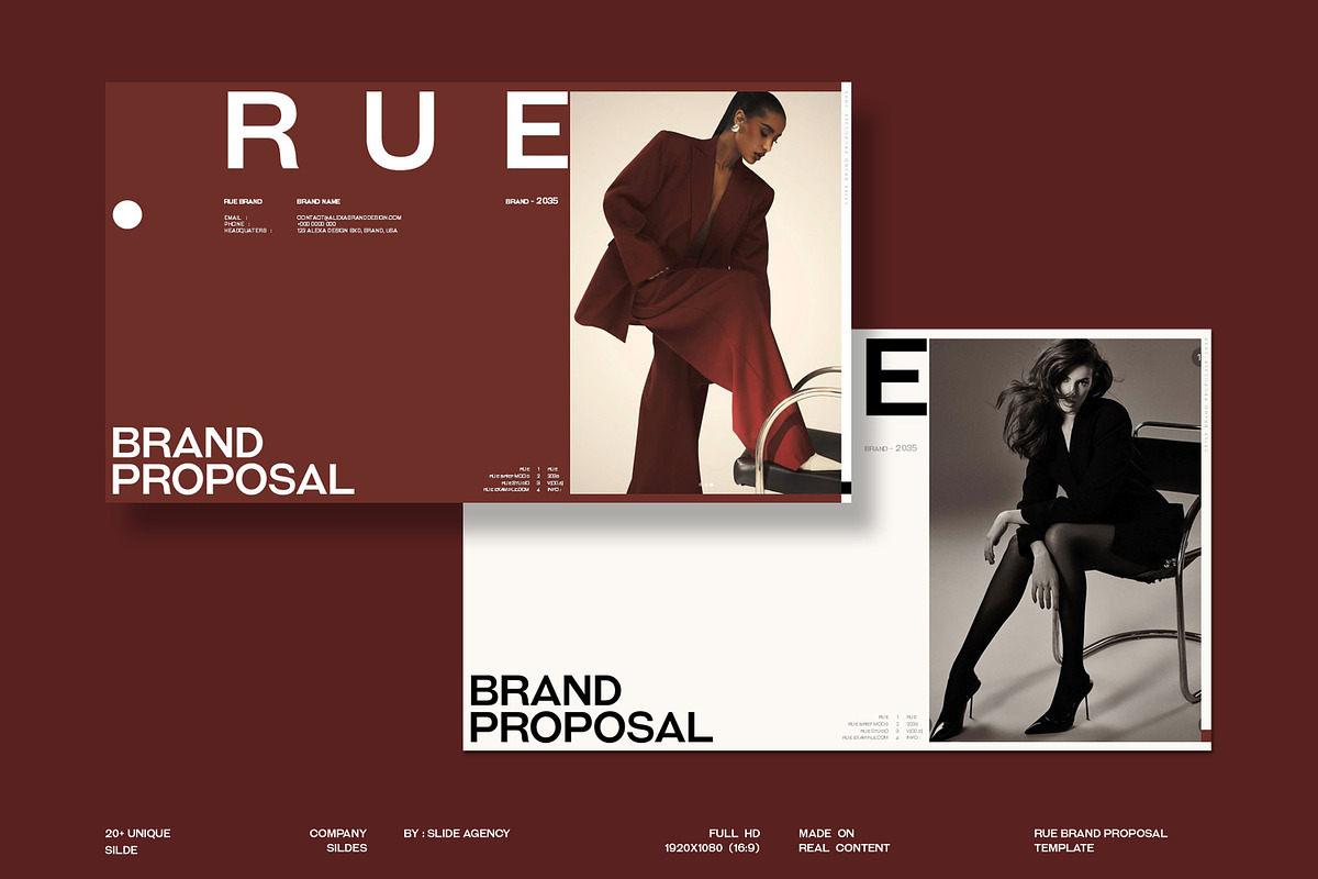 RUE | Brand Proposal Template, a Presentation Template by Slide-Agency (Photo 12 of 12)