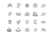 Transport Outline icons, a Transportation Illustration by Tettygreen (Thumbnail 4 of 4)