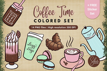 Coffee Time - Colored Set