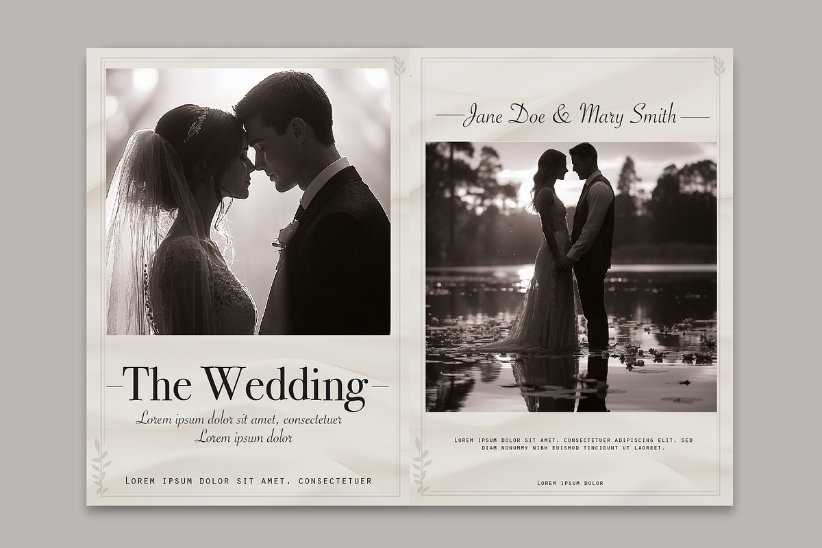Romantic Wedding Photobook A4, a Templates & Theme by studiogstock (Photo 2 of 4)