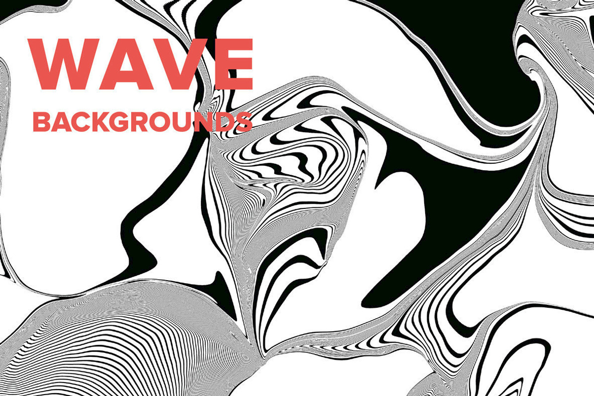 Wave backgrounds, a Background Graphic by dotstudio (Photo 1 of 14)