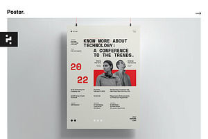 Tech Conference Poster Kit, a Poster Template by Neermana