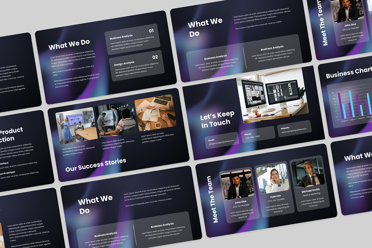 Modern Pitch Deck GoogleSlide, a Presentation Template by Annora Studio (Photo 4 of 5)