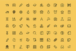 200 Education Icons