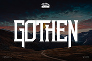 Gothen - Modern Serif Font, a Serif Font by Rishsketch (Thumbnail 1 of 15)