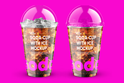 Soda Cup 450ml With Ice Mockup, a Cups & Container Mockup by BlackMockup (Thumbnail 8 of 10)