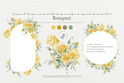 Bloom | Yellow Roses Watercolor, a Texture Graphic by slowlivecreate (Thumbnail 1 of 6)