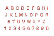 Candy Cane 3D Font, a Font by Loudoun Design Co. (Thumbnail 2 of 6)