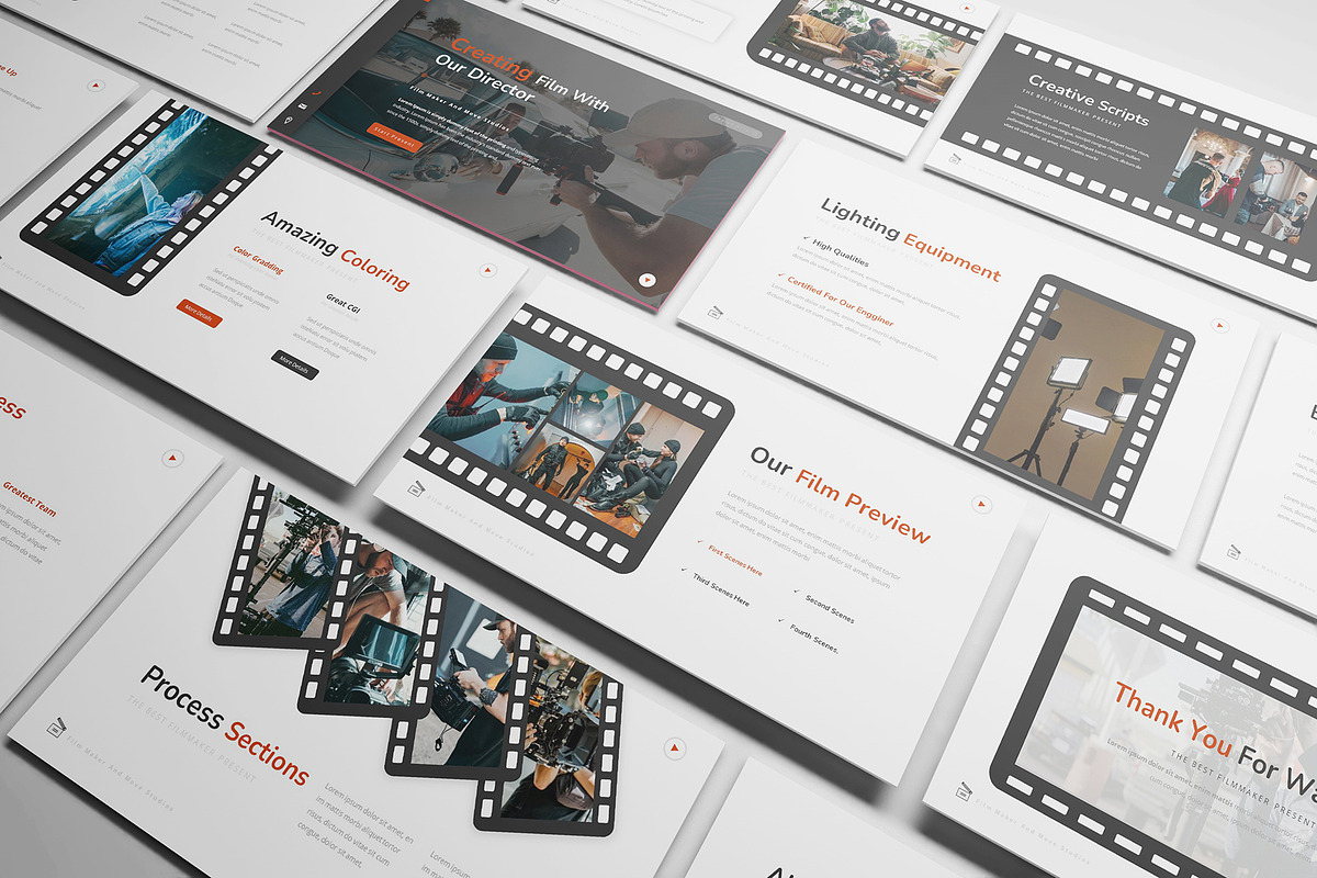Move Studios Powerpoint Template, a Presentation Template by Formatika Studio (Photo 5 of 10)