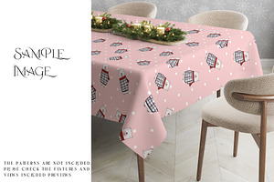 Xmas Tablecloth With Smart Objects