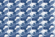 Japanese Wave Pattern, a Pattern Graphic by MISS CHATZ (Thumbnail 3 of 3)