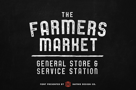 Service Station Vintage Market Font