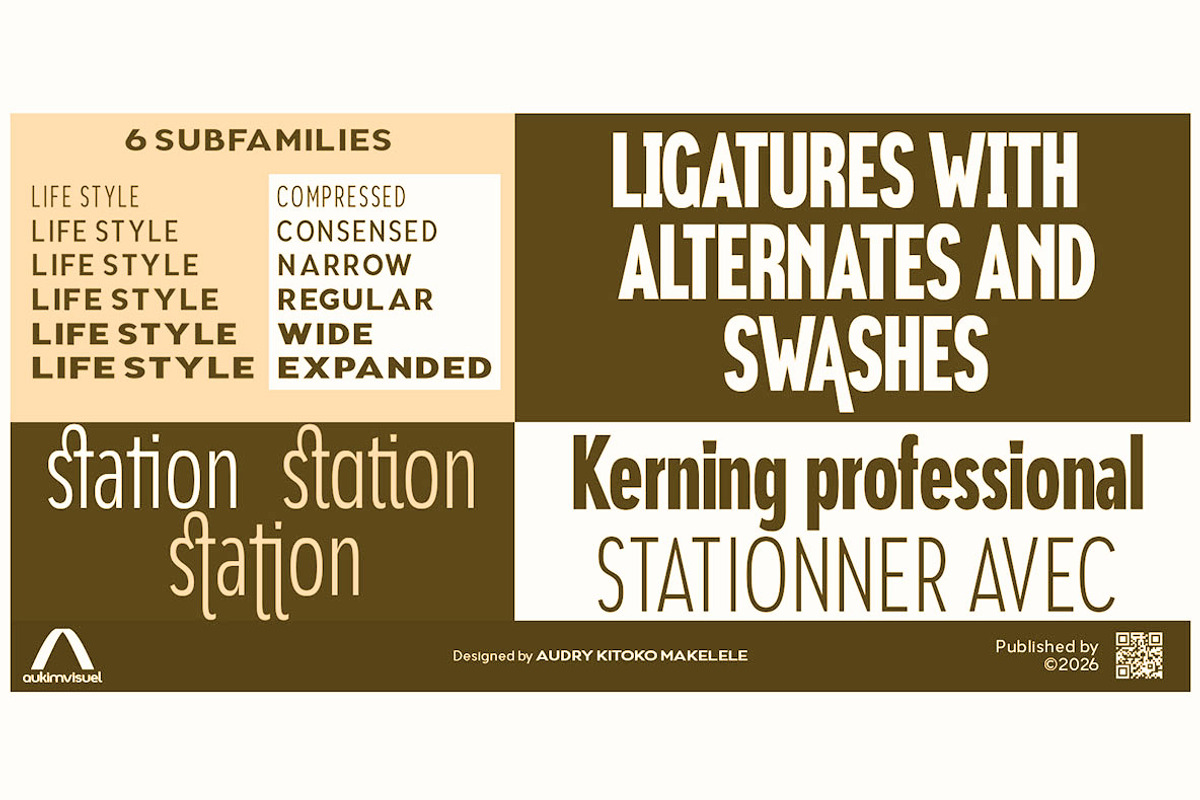 Aukim II Expanded, a Sans Serif Font by Aukimvisuel (Photo 6 of 15)