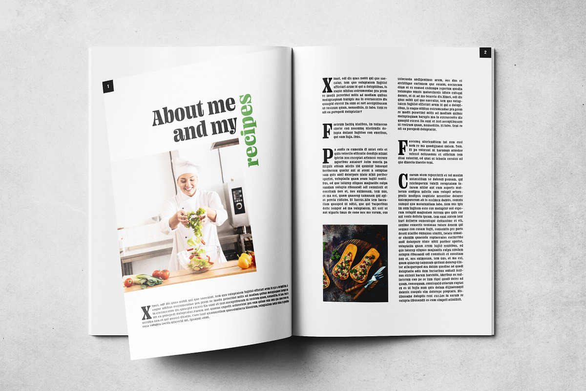 The Cookbook Layout, a Print Template by Grkic Creative (Photo 2 of 11)