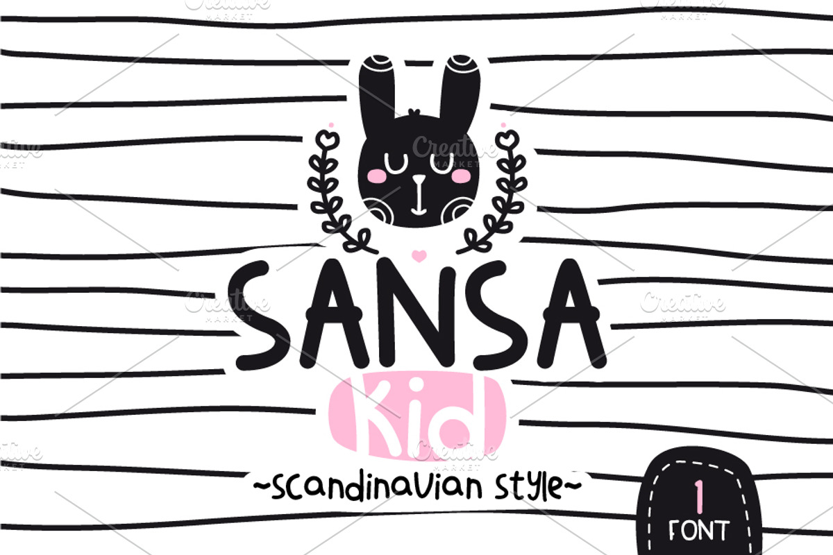 Sansa Kid-Scandinavian style font