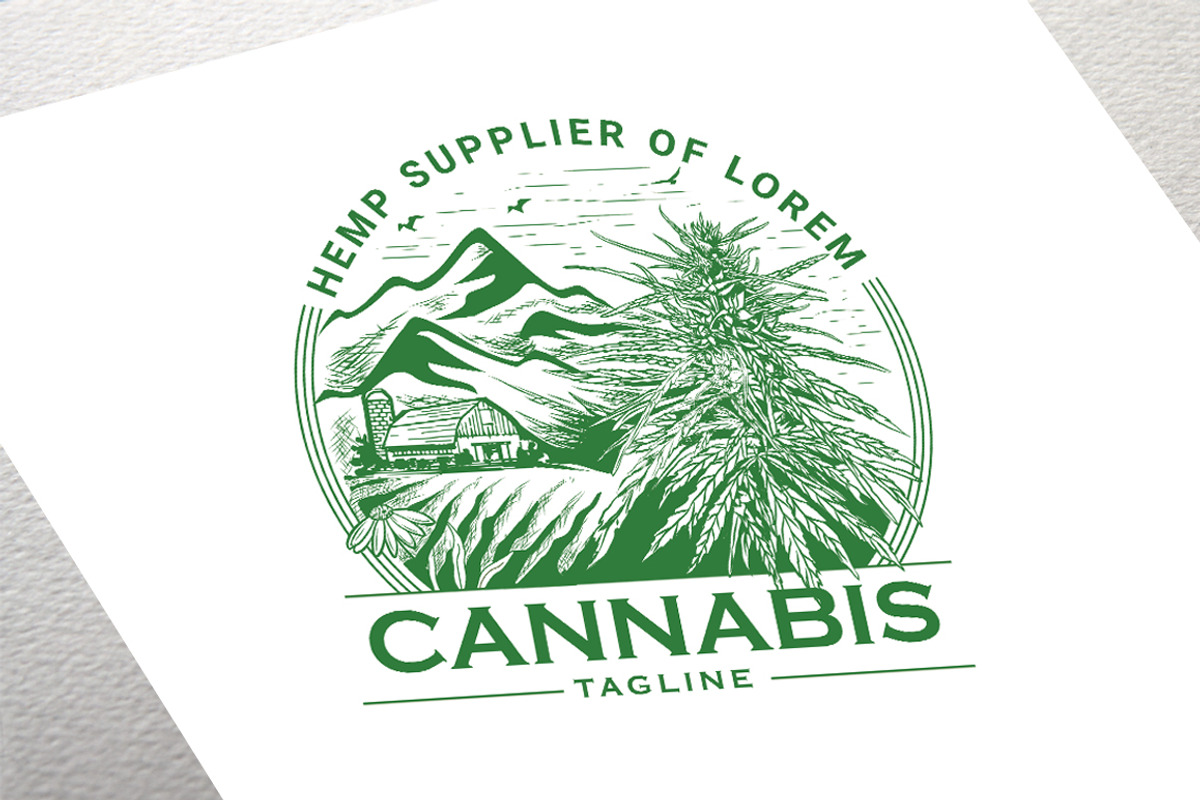 Cannabis Logo, a Branding & Logo Template by Shwet Art (Photo 2 of 3)
