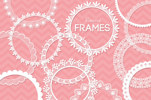 48 Round Lace Frames Bundle Save 40%