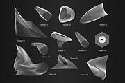 30 abstract geometric line shapes, an Object Graphic by Kyuubisa's Graphics (Thumbnail 3 of 6)