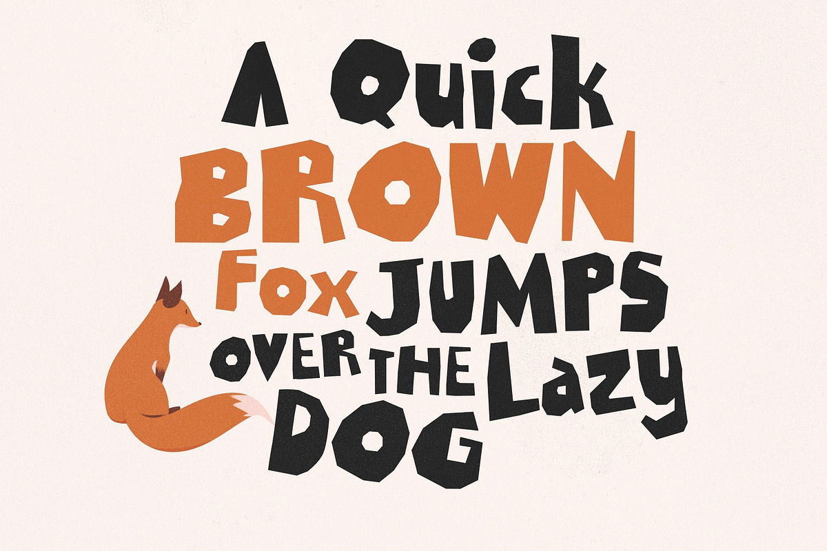 Craft Society - Paper Cutout Font, a Handwritten Font by HipFonts (Photo 2 of 11)