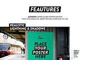 Metro - Glued Poster Mockup, a Print Template by City Poster Mockups (Thumbnail 2 of 3)