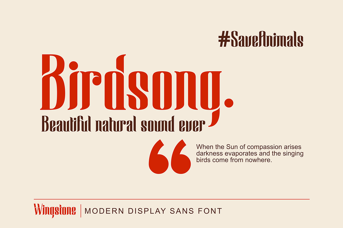 Wingstone, a Sans Serif Font by Omotu Studio (Photo 4 of 12)