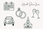 Wedding Icons, Hand Drawn Clipart SV, an Icon by ValeryDan (Thumbnail 2 of 4)