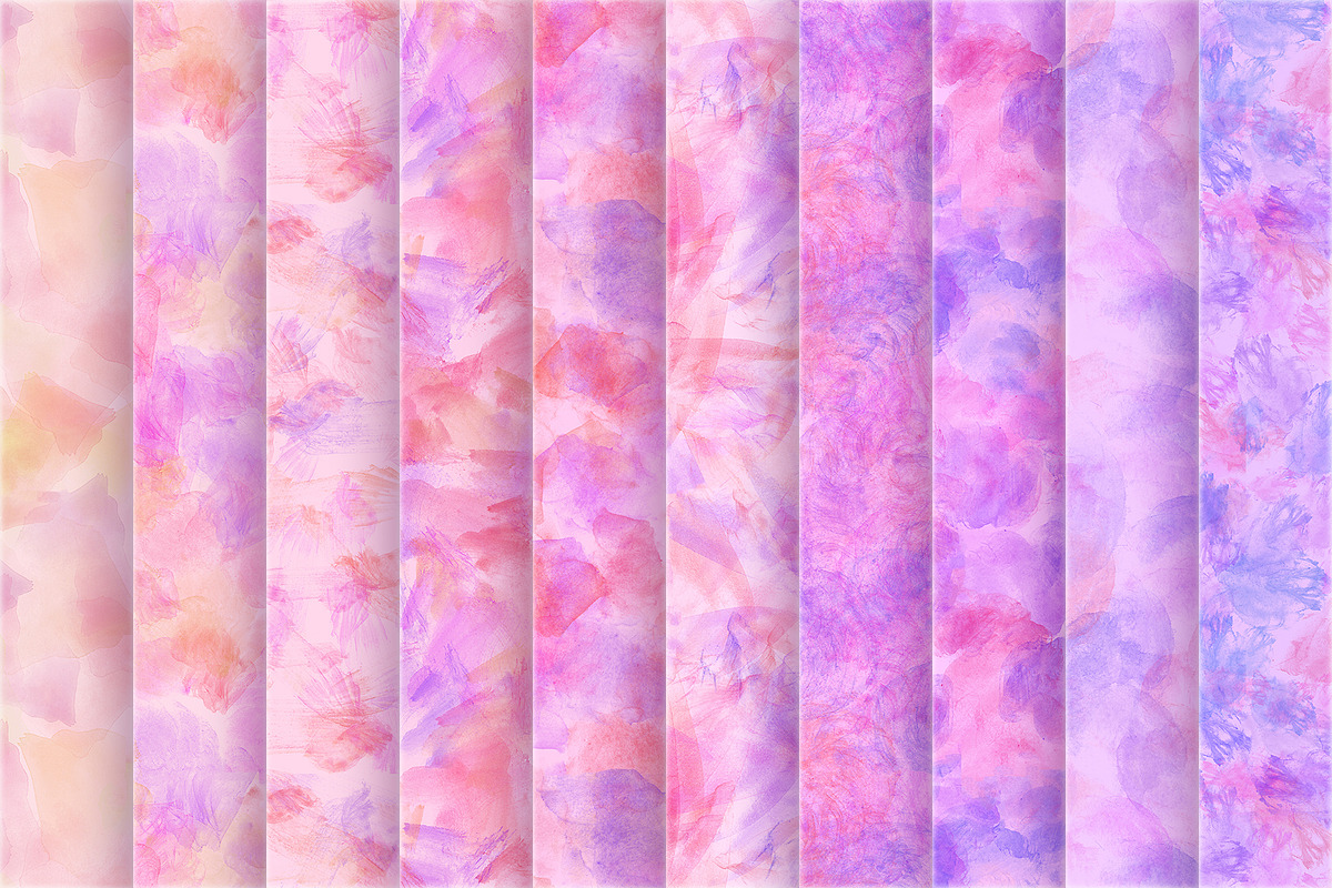 Watercolor Textile Patterns, a Pattern Graphic by Alex Serada (Photo 2 of 6)