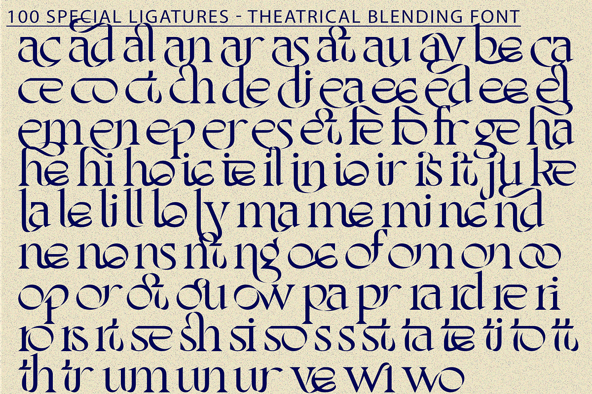 Theatrical Blending - Elegant Font, a Serif Font by 177Studio (Photo 7 of 8)