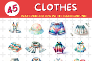 CLOTHES watercolor Jpg Background, an Object Illustration by John_Walker (Thumbnail 3 of 3)