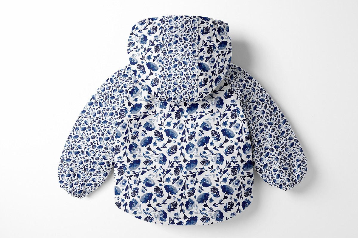 Dark navy, grey blue and white, a Pattern Graphic by Anya-D (Photo 7 of 7)