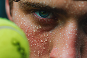 Ready player for tennis match, a Photo by Beautiful things