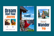 Travel Social Media Story Layout, a Social Media Template by ContestDesign (Thumbnail 3 of 4)