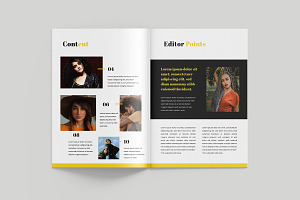 Fashion Magazine Layout Template