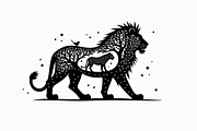 Lion Silhouette Vector Illustration,, an Illustration by Amazin_art (Thumbnail 5 of 21)