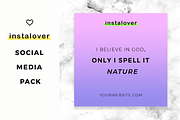 Instalover Instagram SocialMediaPack, a Social Media Template by RedRiver Studio (Thumbnail 6 of 8)
