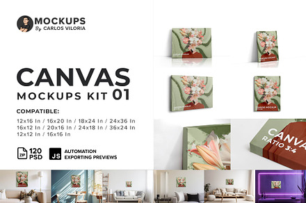 Canvas Mockup Kit 01
