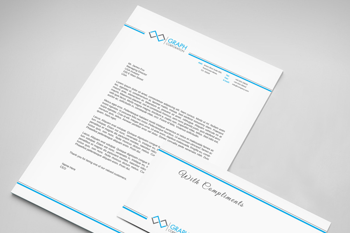 Letterhead, a Stationery Template by asimalikhan555 (Photo 5 of 9)