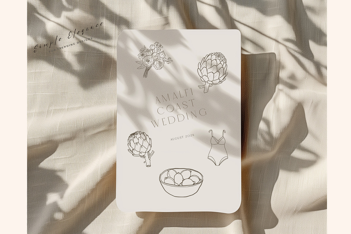 Dolce Vita Amalfi Summer Icons, an Object Illustration by Laras Wonderland (Photo 4 of 8)