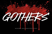 Gothers, a Handwritten Font by Letterafa Studio (Thumbnail 1 of 6)