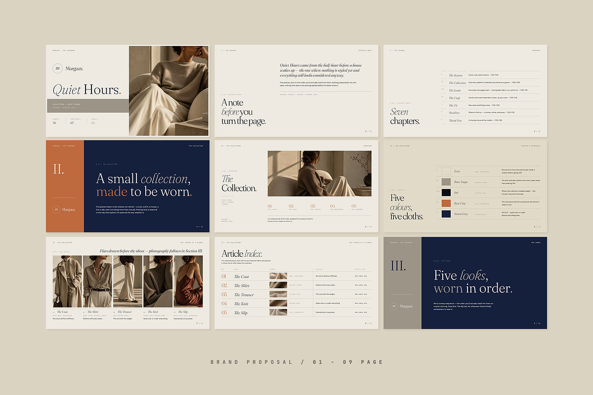 MARGAUX / Lookbook Template, a Presentation Template by Leleka.Store (Photo 9 of 16)