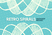 Retro Spirals Photoshop Brushes, a Brush Add-On by LydiaDistracted (Thumbnail 1 of 4)