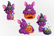 Halloween cute characters. Vector, an Animal Illustration by VaraNa Art (Thumbnail 7 of 12)