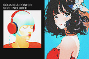 Colorful Mosaic Photo Effect, a Layer Style Add-On by dokudokunomi (Thumbnail 2 of 5)