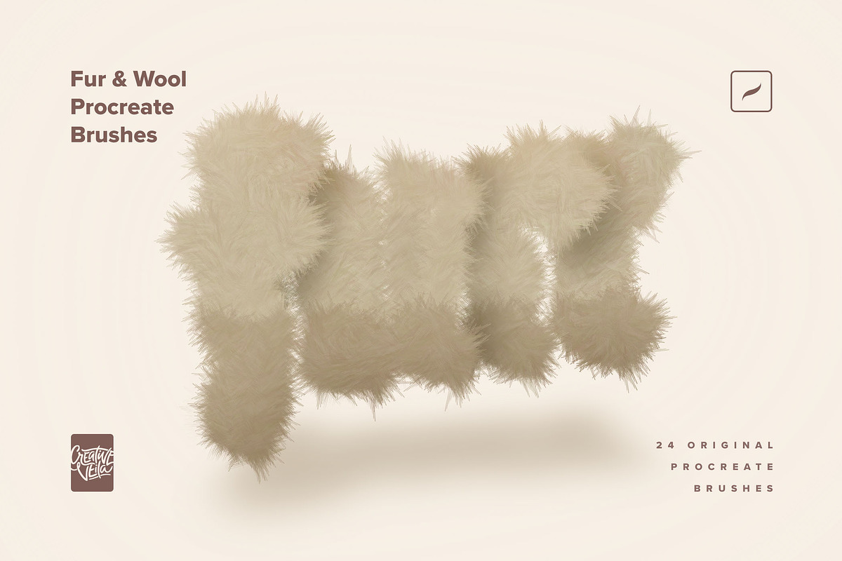 Fur & Wool Procreate Brushes, a Brush Add-On by Creative Veila (Photo 2 of 12)