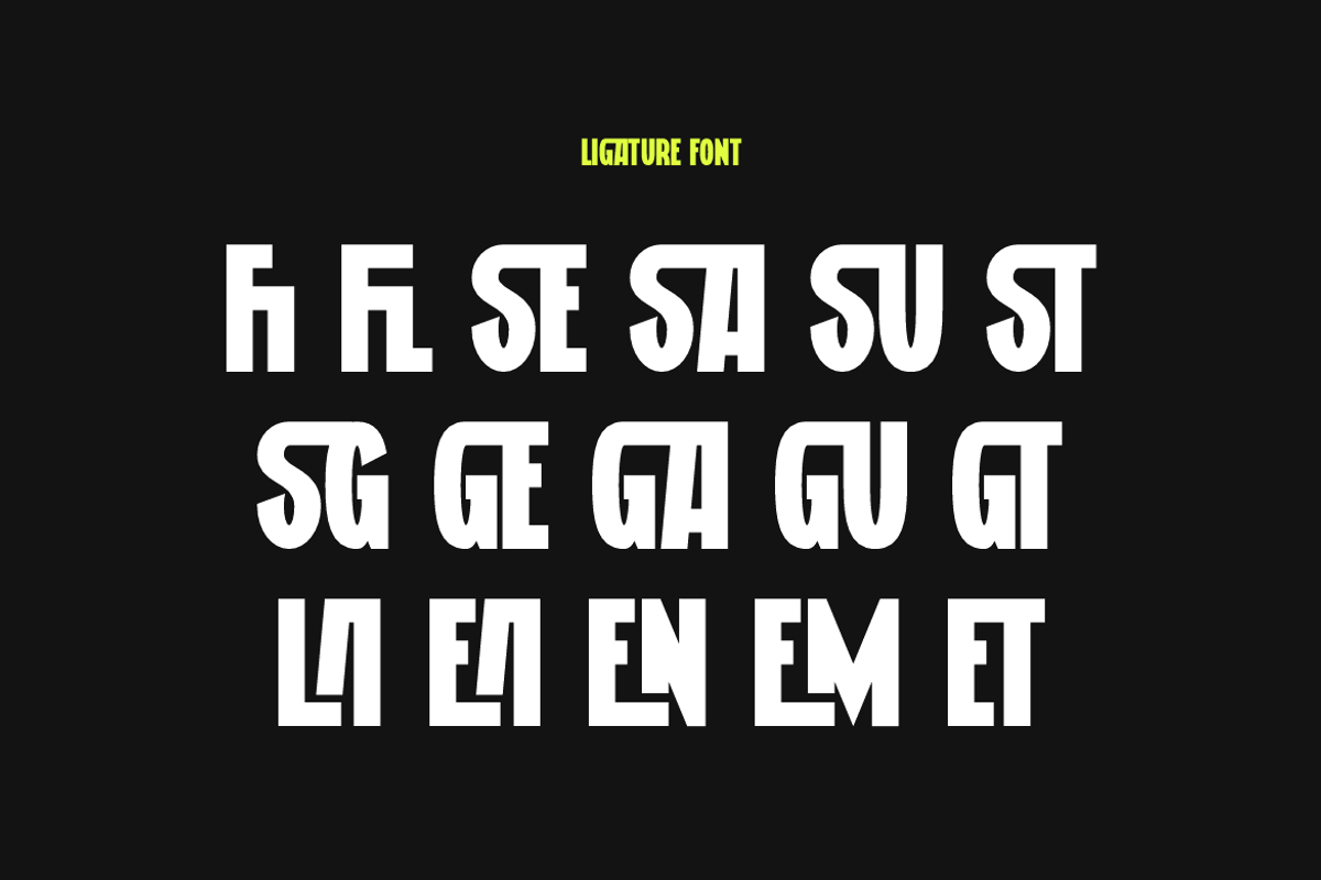 Gerome - Modern Retro Condensed Font, a Sans Serif Font by Iqsiart Studio (Photo 14 of 15)