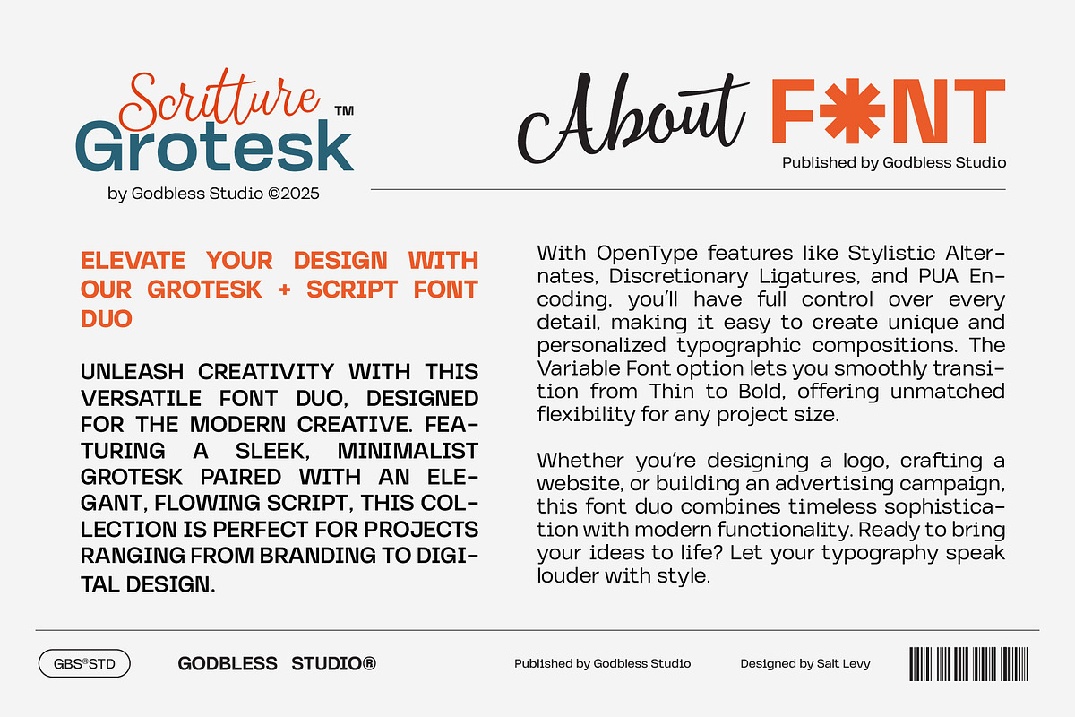 Scritture Grotesk, a Sans Serif Font by Godbless Studio (Photo 8 of 14)