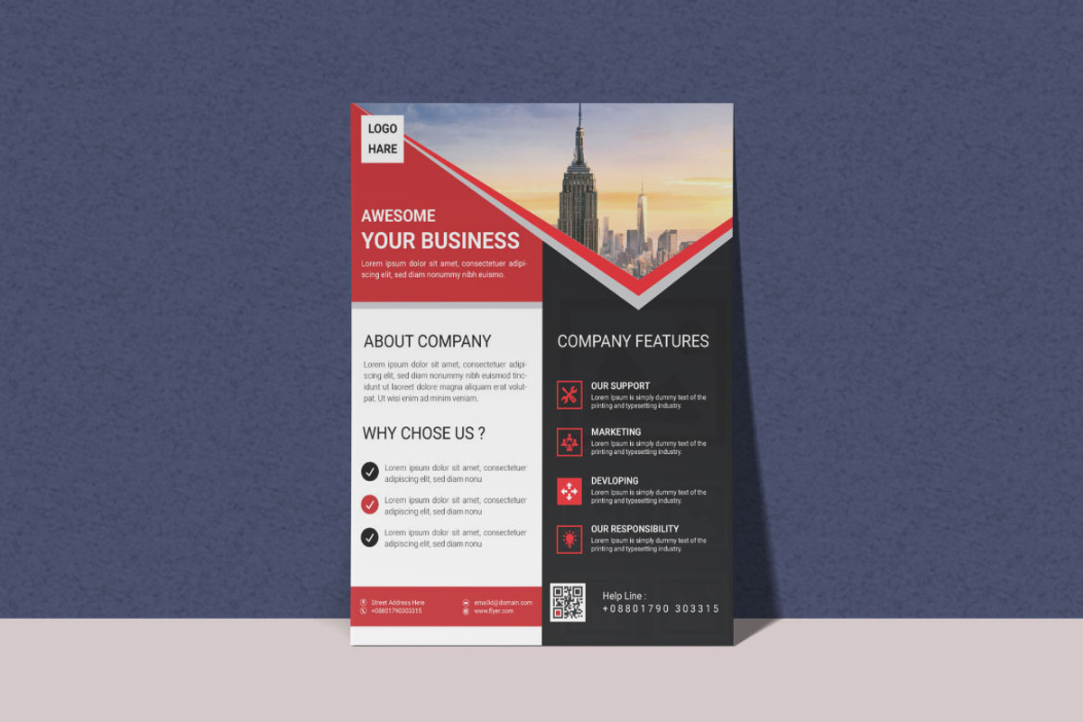 Corporate Business Flyer, a Flyer Template by BrandlyTemplate (Photo 1 of 3)