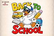 Back to School Png School Goose Png, an Illustration by CreationArt (Thumbnail 1 of 5)