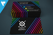Modern Colorful Line Business Card, a Business Card Template by Sahade Studio (Thumbnail 1 of 5)